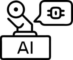 Glossy background of AI assisted manufacturing control panel with copy space vector