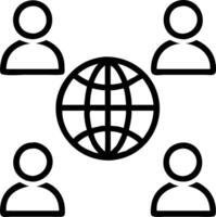 Gamers from different countries competing online vector