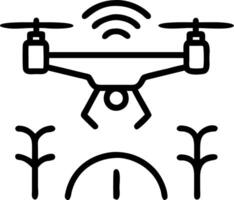 Farmers using smart sensors and drones in agricultural fields vector