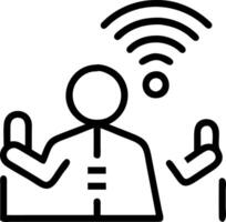 Environmentalists using smart sensors to monitor urban air quality vector