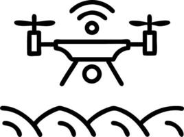 Farmers operating drones and robots in fields vector