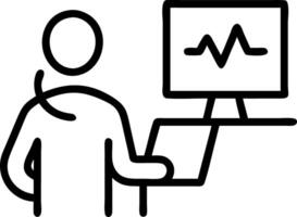 Environment shot of tech savvy healthcare administrator using AI driven management tools with copy space Set 7 vector