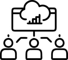 Environment shot of business team using AI powered analytics tools for digital transformation with copy space vector