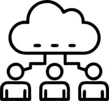 Engineers setting up cloud servers in high tech data center with copy space vector