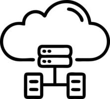 Engineers setting up cloud servers in data center vector