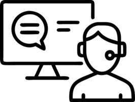 Customer service agent monitoring AI performance vector