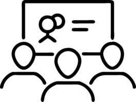 Customer service team brainstorming AI implementation vector