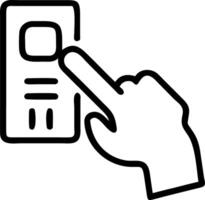 Close up of tech savvy pharmacist using automated dispensing system with copy space vector
