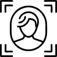Close up of secure biometric verification system with copy space vector