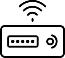Close up of secure digital access point with encrypted touch screen and copy space vector
