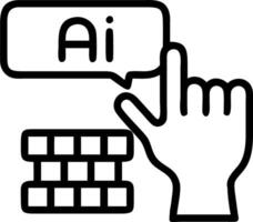 Close up of robotic fingers typing on medical keyboard vector