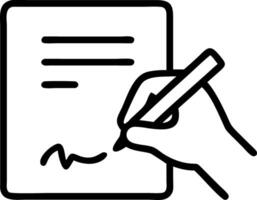 Close Up of Handwriting on Paper and Digital Tablet vector