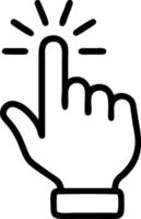 Close Up of Hand Gesturing During Virtual Meeting vector