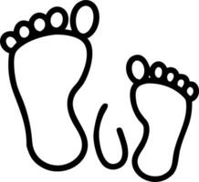 Close up of Father and Child Feet Walking on Wet Sand vector