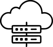 Close up of data center rack with cloud networking cables and copy space vector