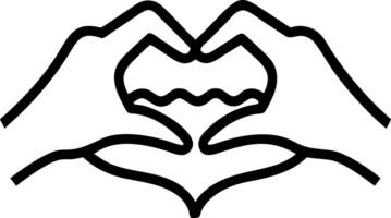 Close up of Couple Hands Forming a Heart Shape with Beach Background vector