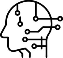 Close up of circuit board forming the shape of a headset with copy space vector