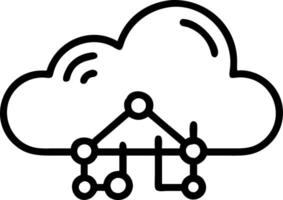 Close up of cloud symbols intertwined with business graphs and copy space vector