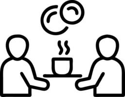 Casual Team Coffee Break and Brainstorming vector