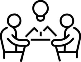 Candid Team Interaction During a Brainstorming Session vector
