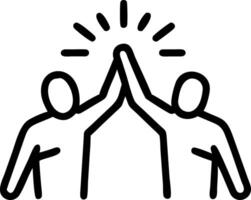 Candid Creative Team High Five in a Modern Workspace vector