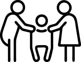 Candid capture of a family enjoying a picnic in a park vector