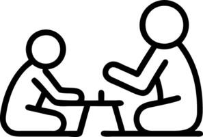Candid capture of a grandparent and child playing a board game vector