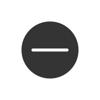 un vacío circulo con un línea mediante eso vector