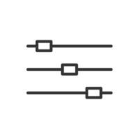 A line of four squares on a white background vector