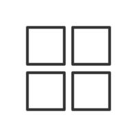 Four square icons on a white background vector