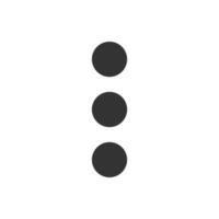 A black and white image of three circles vector