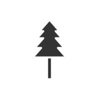 A black and white illustration of a pine tree vector