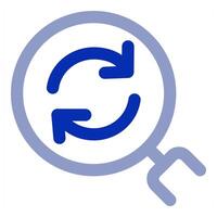 Refresh and reload Search icon vector