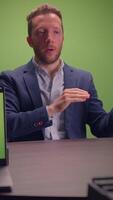 A Professional Speaker Actively Engaging and Interacting with Their Audience in a Studio Setting video