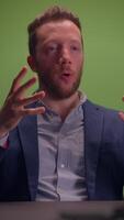 A Business Professional Engaging in a Thoughtful and Meaningful Discussion and Dialogue video