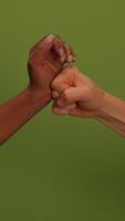 Dynamic Gesture and Powerful Communication Expressed through Fists and Movements video