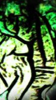 An Intricate and Abstract Nature Design Featuring Beautiful and Vibrant Green Patterns video