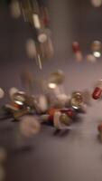 The Dynamic Motion of Pills and Capsules in Action, Captured in Stunning Visuals and Artistry video