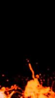 Dynamic Flames Set Against a Dark Background for Various Creative Projects and Designs video