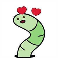 cute hand drawn quirky cartoon snake art video