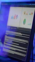 uma compreensivo dados análise painel de controle apresentando vibrante e noivando gráficos e gráficos video