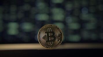 Bitcoin is featured against a vibrant digital background, highlighting its importance in crypto video