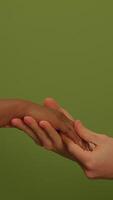 Hands that symbolize unity, connection, and the importance of coming together as one video