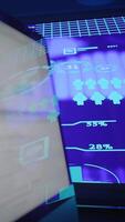 a abstrato digital interface este inclui Inovativa dados visualização elementos e características video