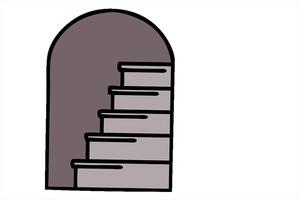 tattoo in traditional style of a doorway to steps creative drawing video
