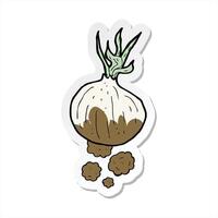 sticker of a cartoon organic onion creative drawing video