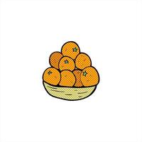 cartoon bowl of oranges creative drawing video