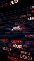 The concept of an abstract data stream incorporates dynamic text elements in its design video