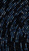 An Abstract Digital Pattern Representing Waves Composed of Intricate Binary Code Elements video