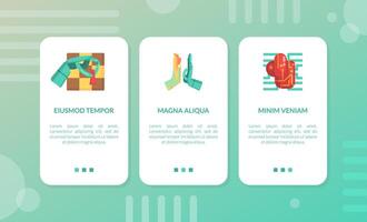 Artificial Intelligence Landing Page Set, Website, App Template Illustration vector